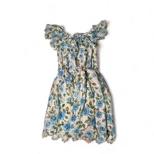 United Colors Of Benetton Blue and Green Floral Dress